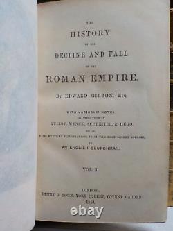 Edward Gibbon Decline And Fall Of The Roman Empire 1854 FULL SET 7 Books ID3509