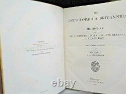 Encyclopaedia Britannica Eleventh Edition 1911 FULL SET 29 Books ID1288P2