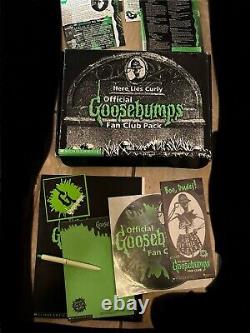 Entire Goosebumps Memorabilia Collection With Books Vintage MASSIVE Lot