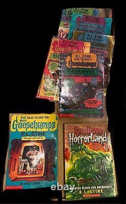 Entire Goosebumps Memorabilia Collection With Books Vintage MASSIVE Lot