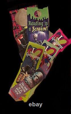 Entire Goosebumps Memorabilia Collection With Books Vintage MASSIVE Lot