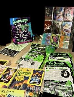 Entire Goosebumps Memorabilia Collection With Books Vintage MASSIVE Lot