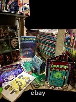 Entire Goosebumps Memorabilia Collection With Books Vintage MASSIVE Lot