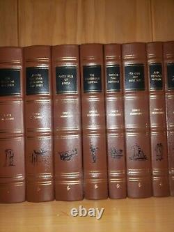 Ernest Hemingway 20 Volume Collector's Edition Book Set Easton Press Leather Set