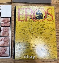 Eros Complete 4 Vol Set Ralph Ginzburg Marilyn Monroe Vintage Hardcover Book