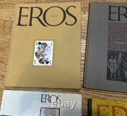 Eros Complete 4 Vol Set Ralph Ginzburg Marilyn Monroe Vintage Hardcover Book