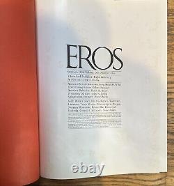 Eros Complete 4 Vol Set Ralph Ginzburg Marilyn Monroe Vintage Hardcover Book
