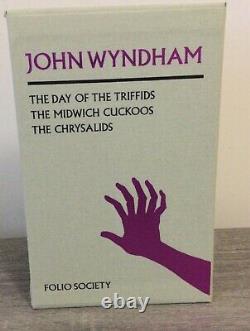 FOLIO SOCIETY-The John Wyndham 3 Book Set Including The Day Of The Triffids