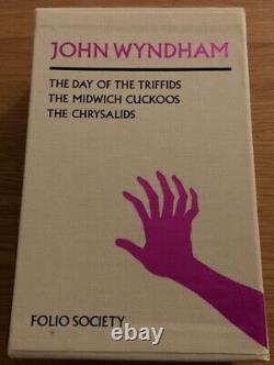 FOLIO SOCIETY-The John Wyndham 3 Book Set Including The Day Of The Triffids. New
