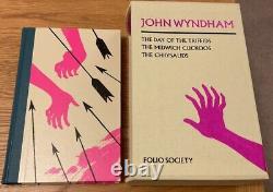 FOLIO SOCIETY-The John Wyndham 3 Book Set Including The Day Of The Triffids. New