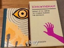 FOLIO SOCIETY-The John Wyndham 3 Book Set Including The Day Of The Triffids. New