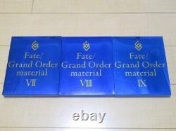 Fate/Grand Order material 9 book set Setting material collection light blue