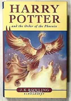 First Edition Harry Potter and the Order of the Phoenix JK Rowling Hardcover