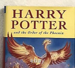 First Edition Harry Potter and the Order of the Phoenix JK Rowling Hardcover