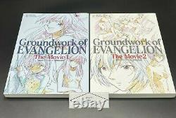 Gainax Groundwork of Evangelion The Movie vol. 1 & 2 set of 2 illustrations book