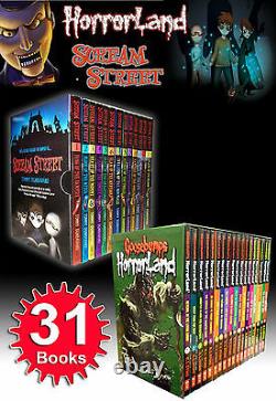 Goosebumps HorrorLand Series & Scream Street 31 Books Box Gift Set Collection