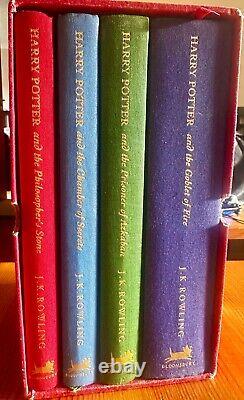 HARRY POTTER Deluxe Signature Edition Gift Set Unread GOOD Condition 1997-2000