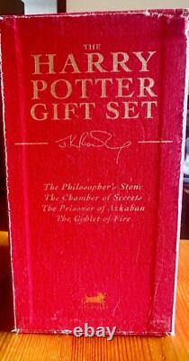 HARRY POTTER Deluxe Signature Edition Gift Set Unread GOOD Condition 1997-2000