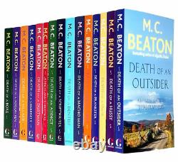 Hamish Macbeth Series 15 Books Collection Set by M C Beaton Death of an Outsider
