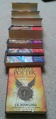 Harry PotterUK Hardback/DJ Book Set Collectable with First Editions, FREE UK PP