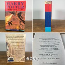 Harry Potter Bloomsbury Edition Complete Set 1-7 J. K Rowling Paperback Books Vtg
