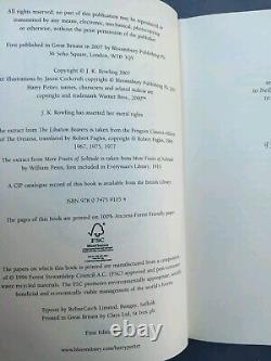 Harry Potter Book Set 1-7, 6 First Editions And An Early Philosopher's Stone