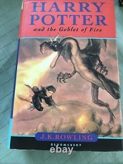 Harry Potter Book Set HARDCOVER Only ORIGINAL Covers FIRST Editions Rare 1-7