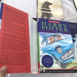 Harry Potter Book Set Hardcover 1-7 Complete First Edition Original Covers DJ