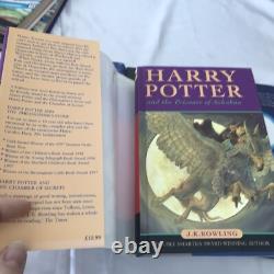 Harry Potter Book Set Hardcover 1-7 Complete First Edition Original Covers DJ