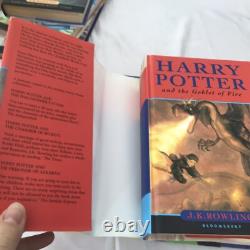 Harry Potter Book Set Hardcover 1-7 Complete First Edition Original Covers DJ