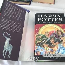 Harry Potter Book Set Hardcover 1-7 Complete First Edition Original Covers DJ