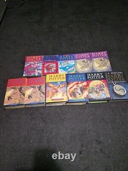 Harry Potter Book Set X7 1st First Editions 3 With A Misprint Rare Collectable