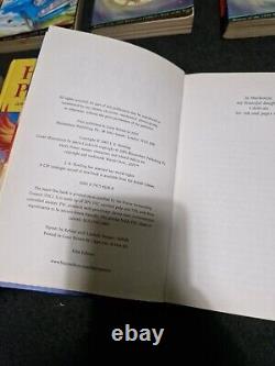 Harry Potter Book Set X7 1st First Editions 3 With A Misprint Rare Collectable