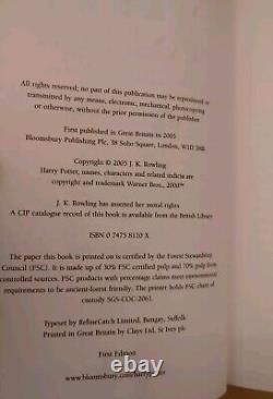 Harry Potter Complete Set 7 Hardback Bloomsbury 1st First edition low print runs