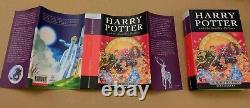 Harry Potter Complete Set 7 Hardback Bloomsbury 1st First edition low print runs
