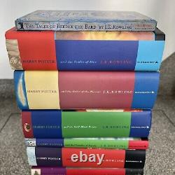 Harry Potter Complete Set Of 12 Hardback Bloomsbury incl. 1st Edition Books