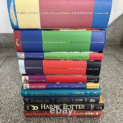 Harry Potter Complete Set Of 12 Hardback Bloomsbury incl. 1st Edition Books