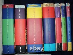 Harry Potter Complete Set Of 7 Hardback Bloomsbury 1st Edition Books