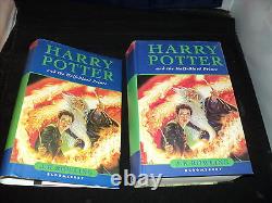 Harry Potter Complete Set Of 7 Hardback Bloomsbury 1st Edition Books