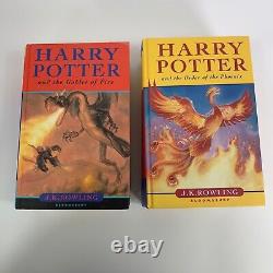 Harry Potter Complete Set Of 7 Hardback Bloomsbury 1st Edition Books UK'97-'07