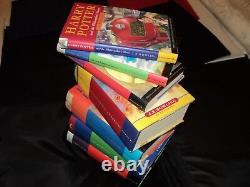 Harry Potter Complete Set Of 7 Hardback Bloomsbury Edition Books New Old Stock