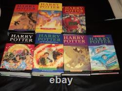 Harry Potter Complete Set Of 7 Hardback Bloomsbury Edition Books New Old Stock