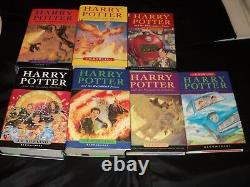 Harry Potter Complete Set Of 7 Hardback Bloomsbury Edition Books New Old Stock