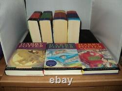 Harry Potter Complete Set Of 7 Hardback Bloomsbury Edition Books New Old Stock