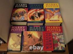 Harry Potter Complete Set Of 7 Hardback Bloomsbury Edition Books New Old Stock