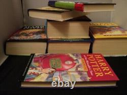 Harry Potter Complete Set Of 7 Hardback Bloomsbury Edition Books New Old Stock