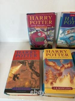 Harry Potter Complete Set of 7 Hardback Bloomsbury Edition Books First Edition