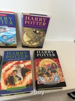Harry Potter Complete Set of 7 Hardback Bloomsbury Edition Books First Edition