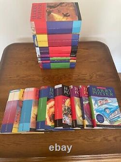 Harry Potter Hardback Book Set Collection 1-7 Complete Set All Hardback