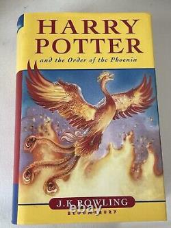 Harry Potter Hardback Books 1-7 Complete Set Incl 1st Editions JK Rowling +extra